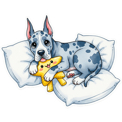 Cute puppy sticker