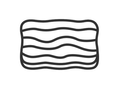 生の豚バラ肉スライスのアイコンのイラスト