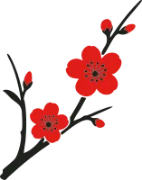 매화 꽃 나무 봄 벡터 svg