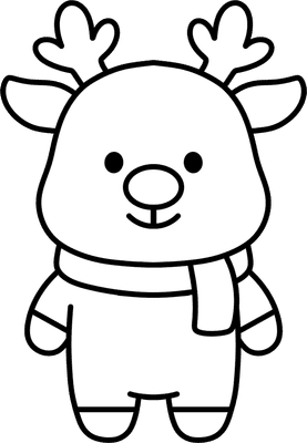 귀여운 순록 캐릭터