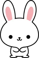 Cute White Bunny, 토끼