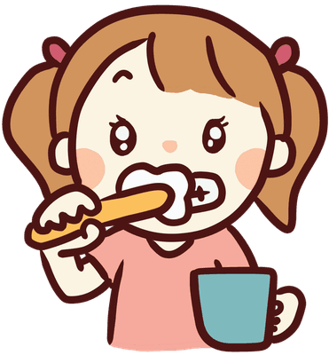Brushing teeth