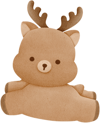 Reindeer Watercolor Clipart, Cute Reindeer, Christmas Reindeer, Baby Reindeer Clipart