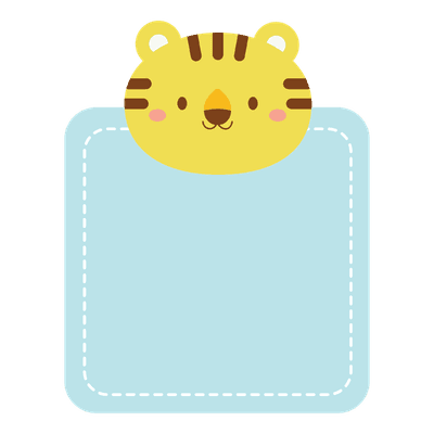 Cute Animal Name Tag Labels