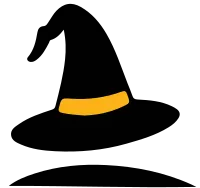 Hat Halloween Black Background