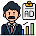 Ad Marketing Icon Vector Element