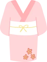 일본 전통의상 기모노 일러스트