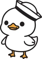 Minimalist Cute Duck Sailor