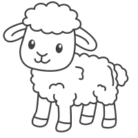 Sheep Coloring Page