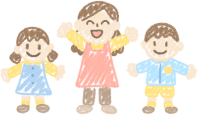 낙서그림_유치원선생과아이들