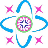 Atomic Spiral Bloom Abstract Shape