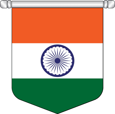 Equatorial India National Banner Symbol Hanging