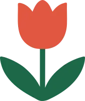 튤립 단순한 일러스트