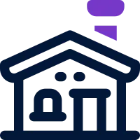 house dual tone icon. Sleek and modern icon for websites and mobile apps.