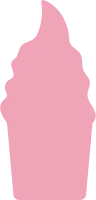 Yummy Sweet Ice Cream in a Cup Silhouette Icon