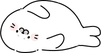 Cute Seal Laying Down Illustration