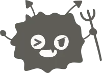 치아 관리 일러스트. 세균