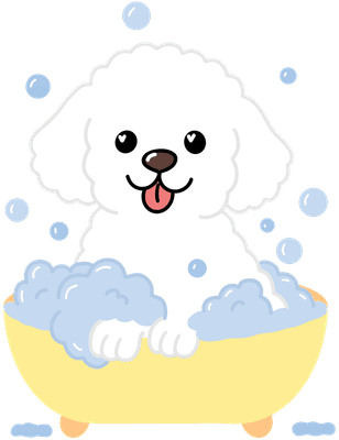 강아지 목욕