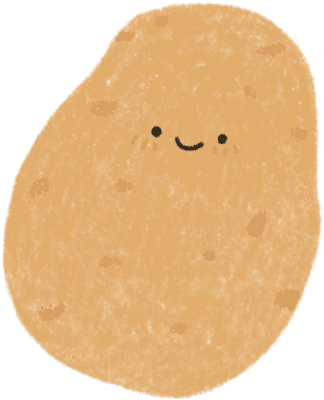 귀여운 감자 일러스트 손그림