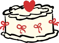 Coquette Cake with Bow with Cherry