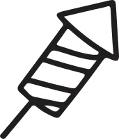 firecracker chinese outline icon