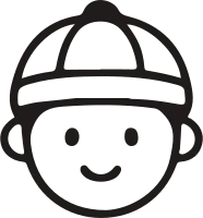 chinese boy outline icon