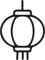 chinese lantern outline