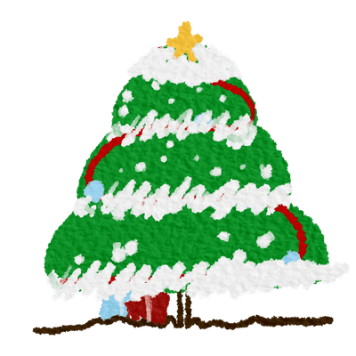 Christmas tree cute , snowman cute