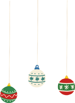 Hanging Christmas Tree Ball Ornaments