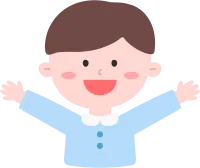 남자아이 만세 상반신