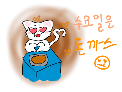 고양이 일주일 점심메뉴