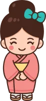 Cute Japanese Girl in Kimono