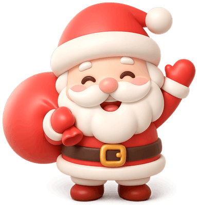 3D Chibi Santa Christmas