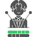 Employee Skills Icon Vector Element
