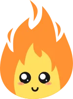 cute fire or flame