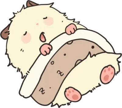 잠든 햄스터