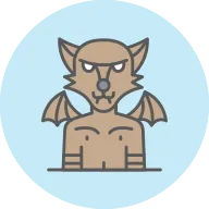 Werewolf Icon Vector Element