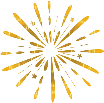 yellow fireworks
