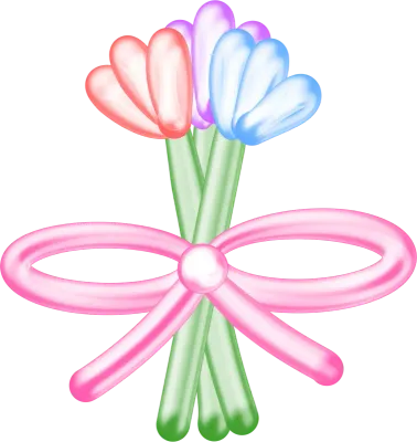 꽃다발 요술풍선