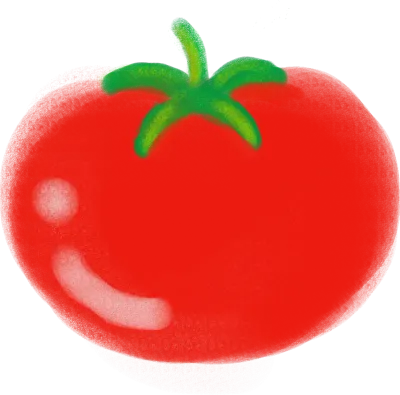 Fresh Red Whole Tomato Watercolor Illustration for Healthy Food Menu and Natural Design