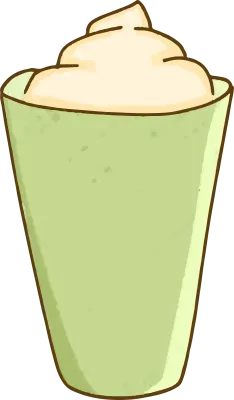 Matcha Drink Outline Doodle 감성적인 말차 음료 카페 일러스트