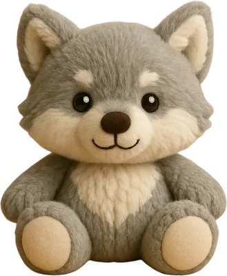 귀여운 늑대 인형