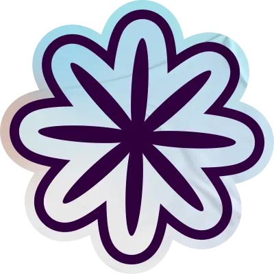 Abstract Holographic Sticker