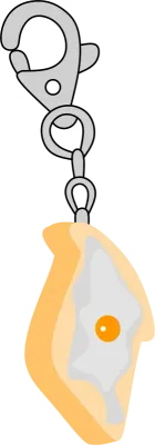 Simple Fried Egg on Toast keychain