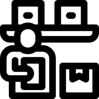 inventory line icon. Clean and minimalist icon for websites and mobile apps.