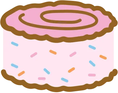 Birthday cake cartoon for sweet dessert, bakery, pastry, birthday card, food, cafe, baking book