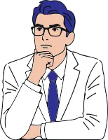 고민하는 포즈 비지니스 남성 ceo