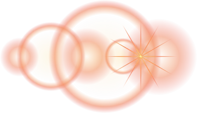 Abstract Soft Glow Orange Light Circles and Radiant Starburst Shapes for Modern Graphic Design