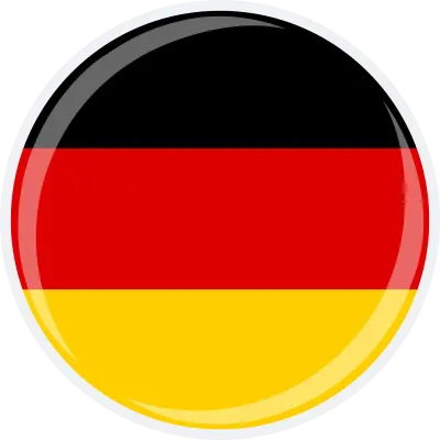 Germany national round circle flag emblem official icon