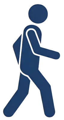보행중